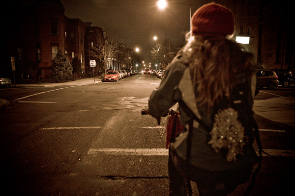 Riding on the bicycle cab - pretty fun!